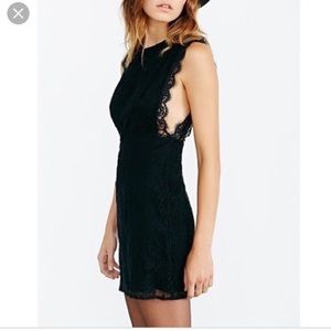 Black lace dress